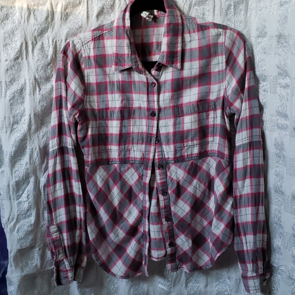 We the Free button down flannel shirt